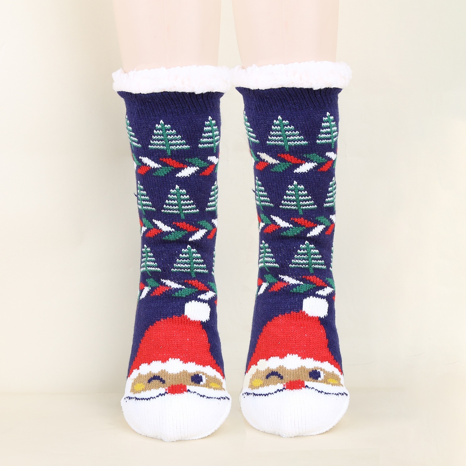 🎅Christmas heavy and fleece floor socks