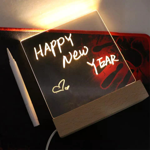 Lighted Message Writing Board With Pen-EchoDecor