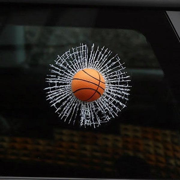 3D Car Window Crack Decal-EchoDecor