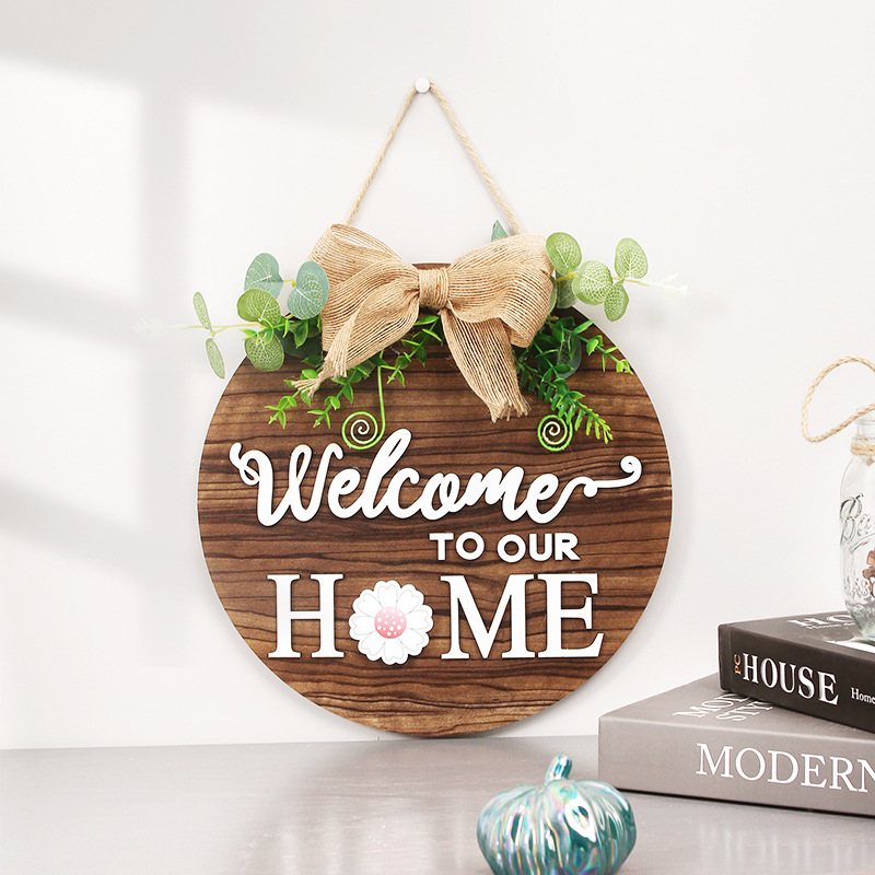 💖Interchangeable Seasonal Wooden Welcome Sign-EchoDecor