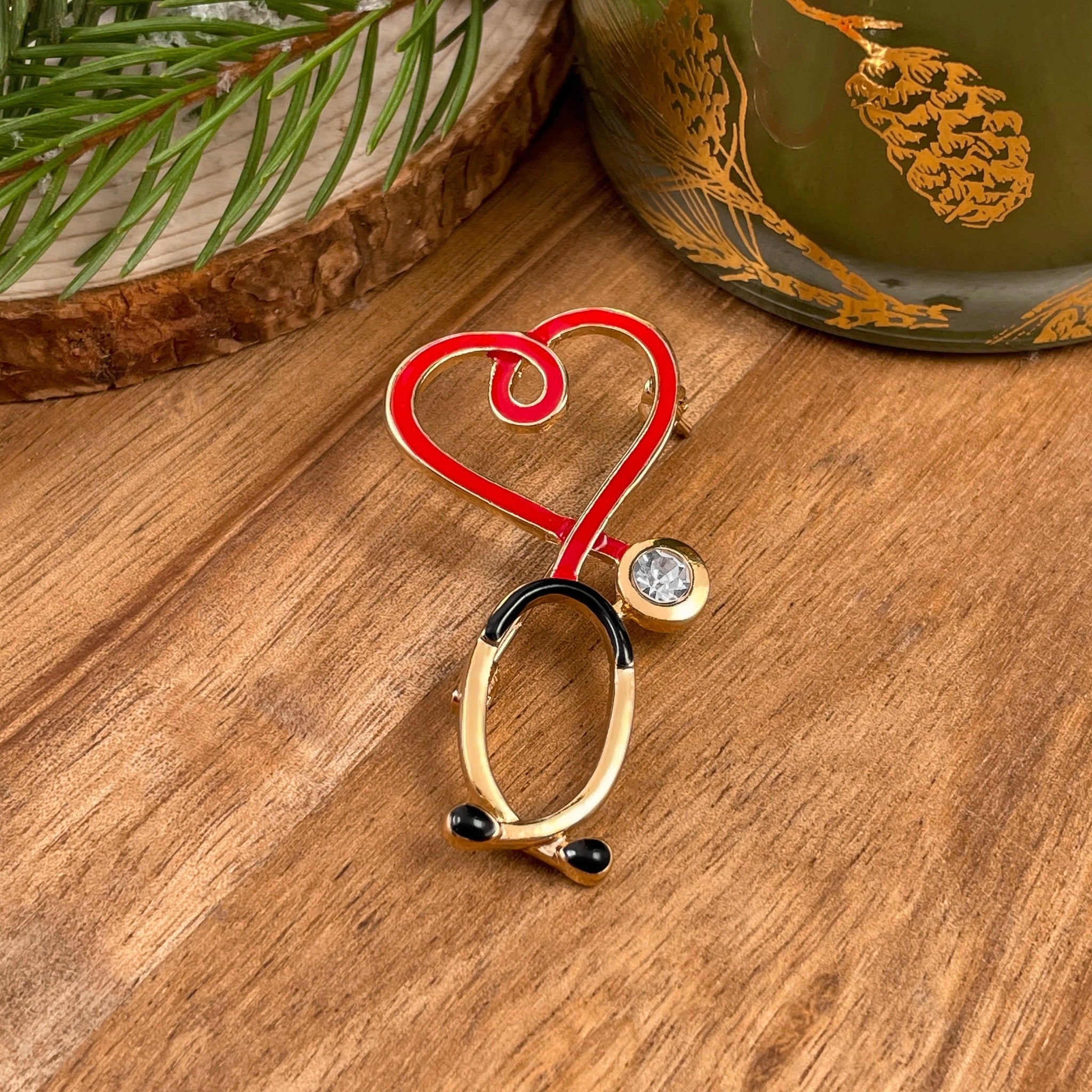 ✨Stethoscope Heartbeat Pin❤️-EchoDecor