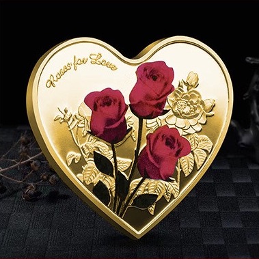 Rose Heart-Shaped Commemorative Coin❤️-EchoDecor