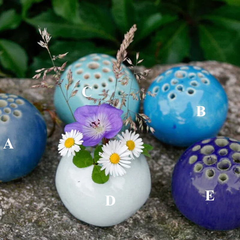 🌸Resin Handmade Vase Flower Stone Table Decor-EchoDecor