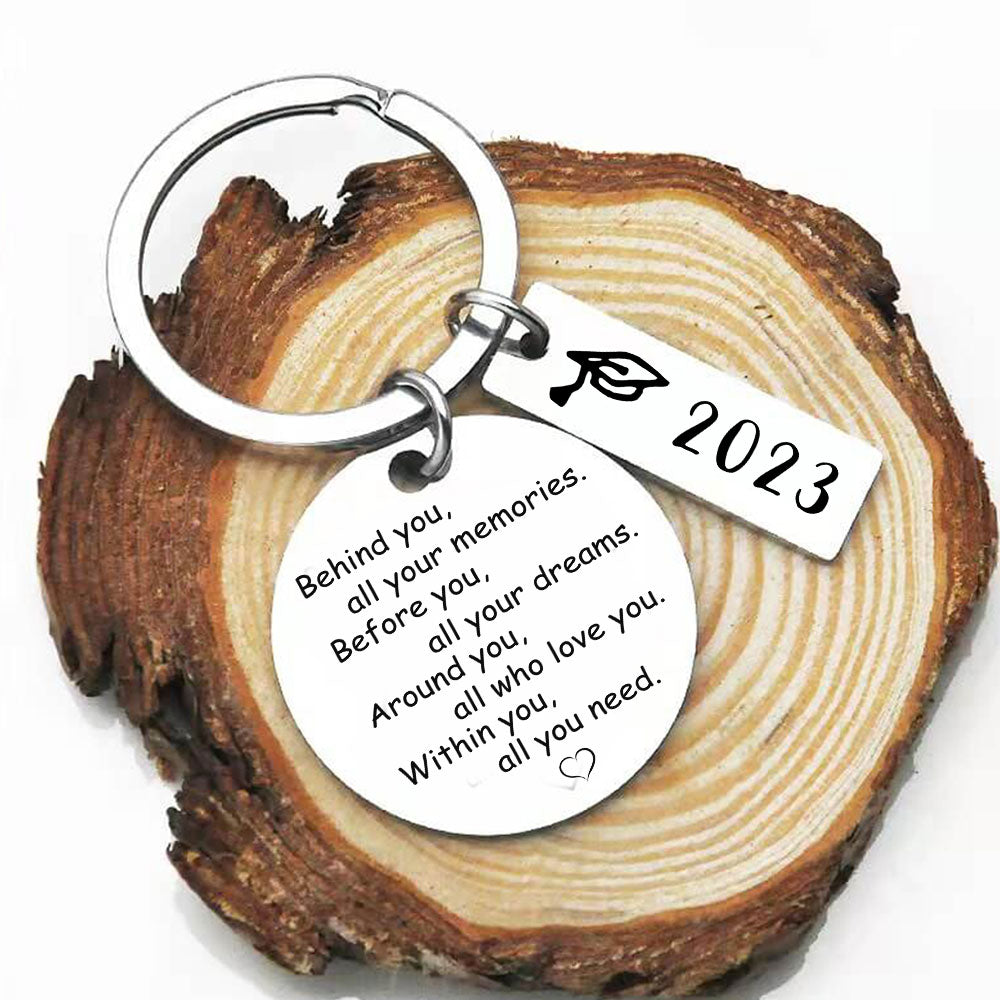 👨‍🎓2023 Graduation Keychain-Within You All You Need💕-EchoDecor