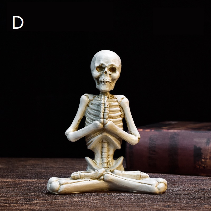 Unique Yoga Skull Statue-EchoDecor