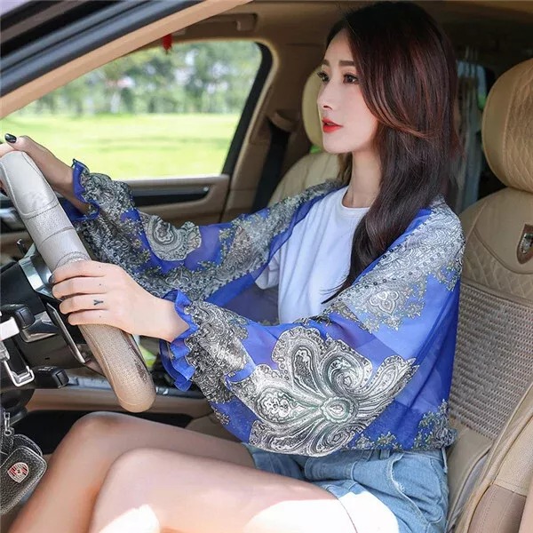 🔥2023 Summer Hot Sale-Driving/Traveling UV-Protective Shawl For Ladies-EchoDecor