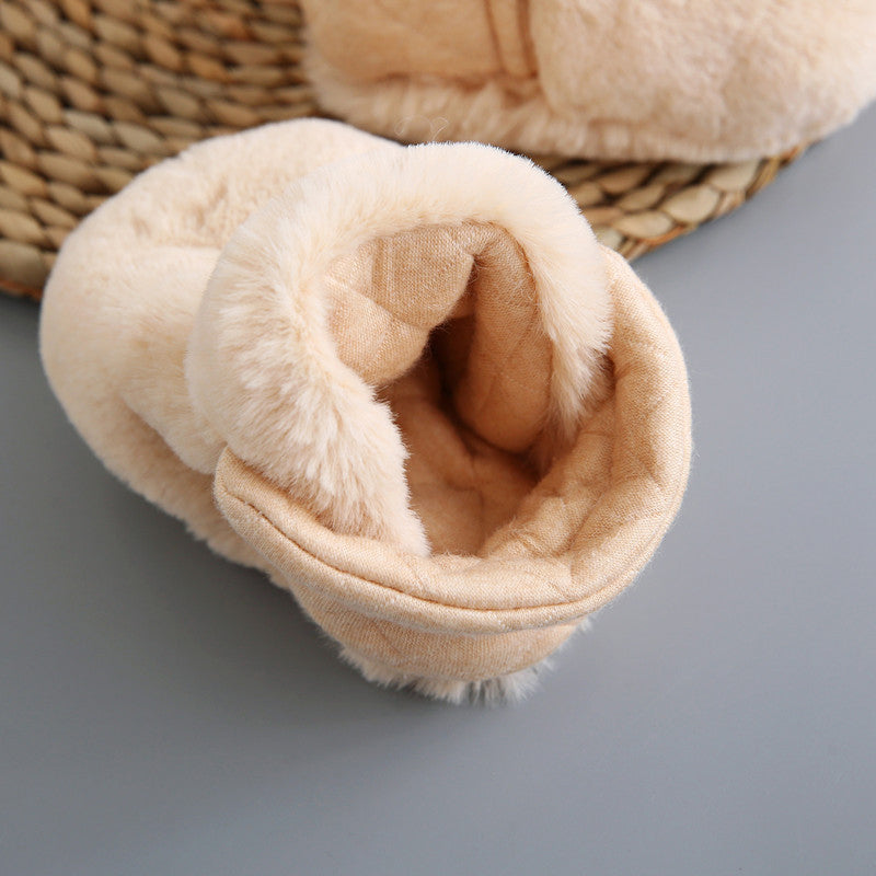 👶Baby Cartoon Plush Cotton Toddler Shoes👣-EchoDecor