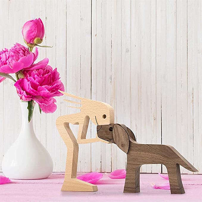 💝The Love Between You And Your Fur-Friend - Gift For Pet Lovers - Wooden Pet Carvings-EchoDecor