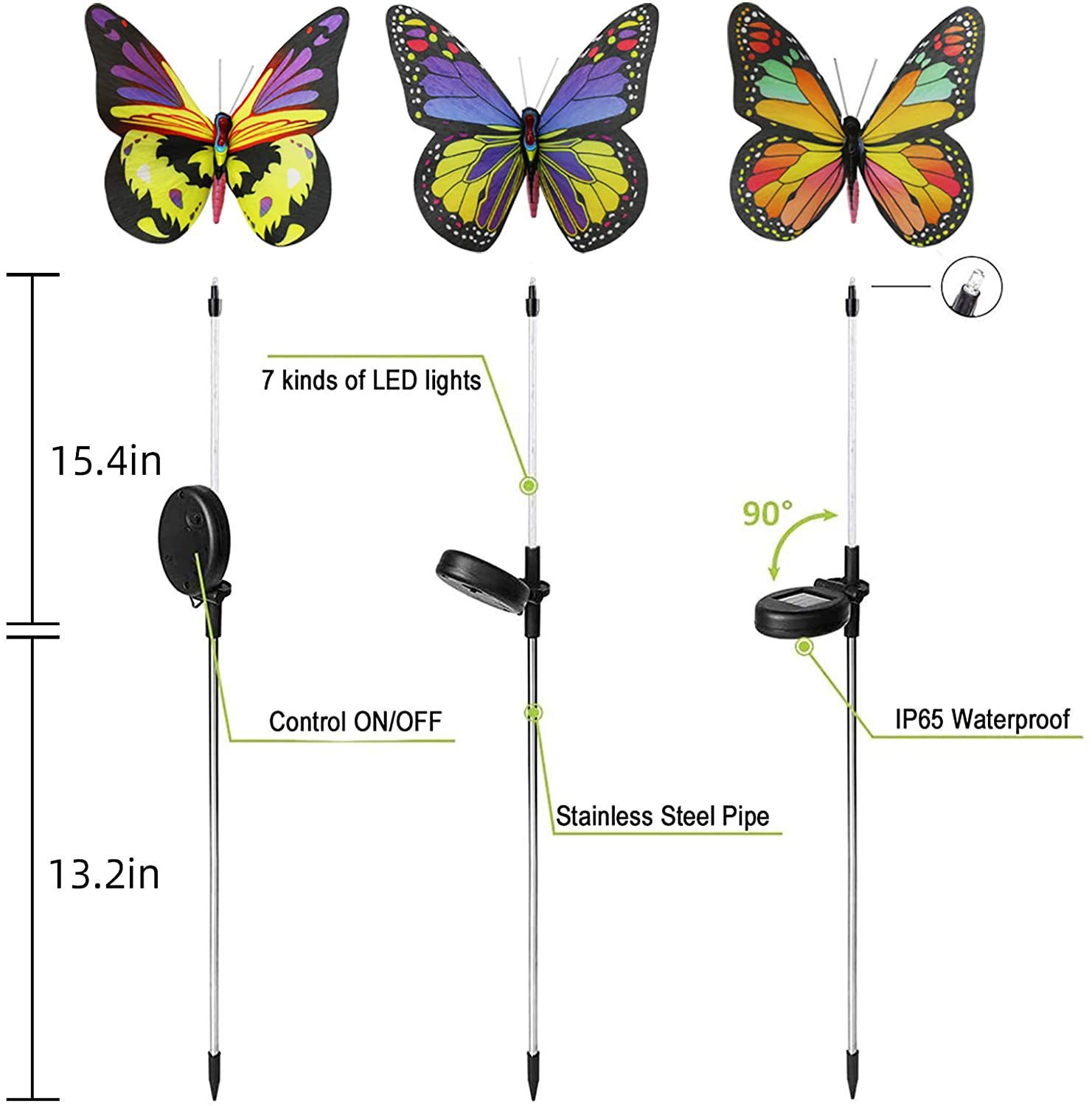 🦋(3PCS) Outdoor Solar Butterfly Lights-EchoDecor