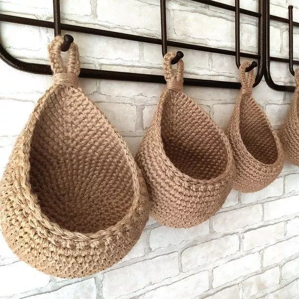 Hanging Wall Vegetable Fruit Baskets-EchoDecor