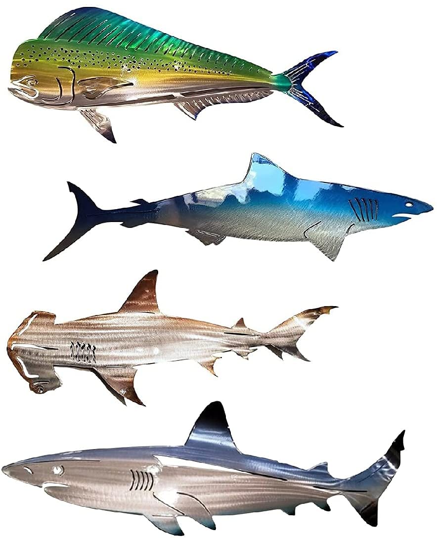 🌊3D Shark Steel Art Decoration🦈-EchoDecor