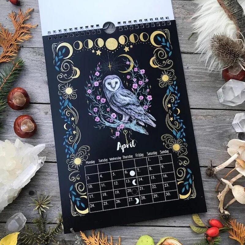 🦋 2023 Dark Forest Lunar Calendar 🦌 Mysterious Animals Calendar-EchoDecor