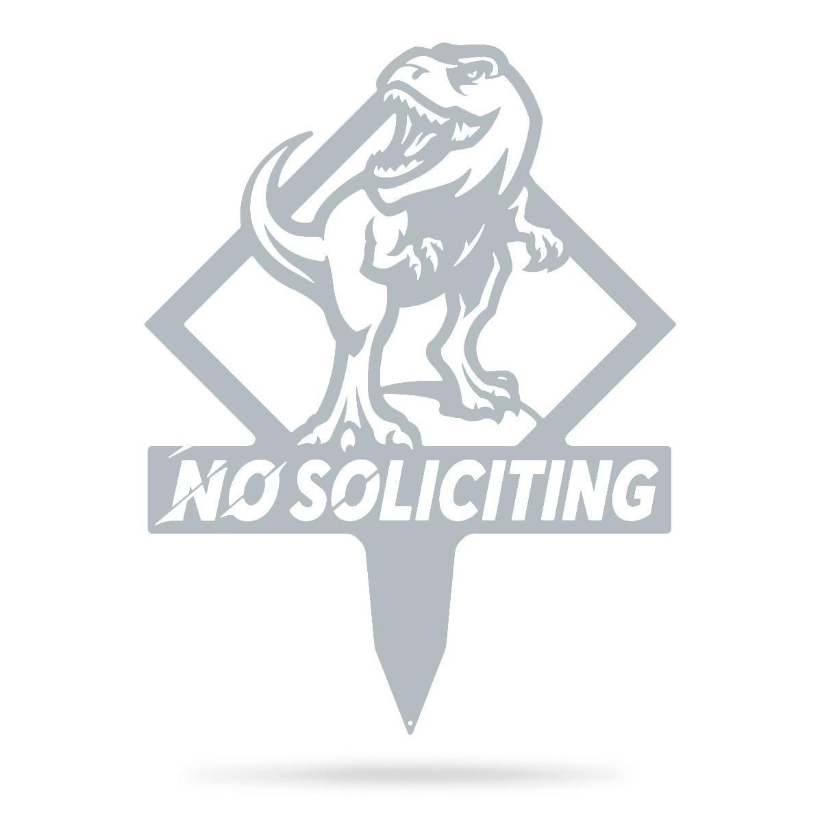 Garden Art - No Soliciting T-Rex-EchoDecor