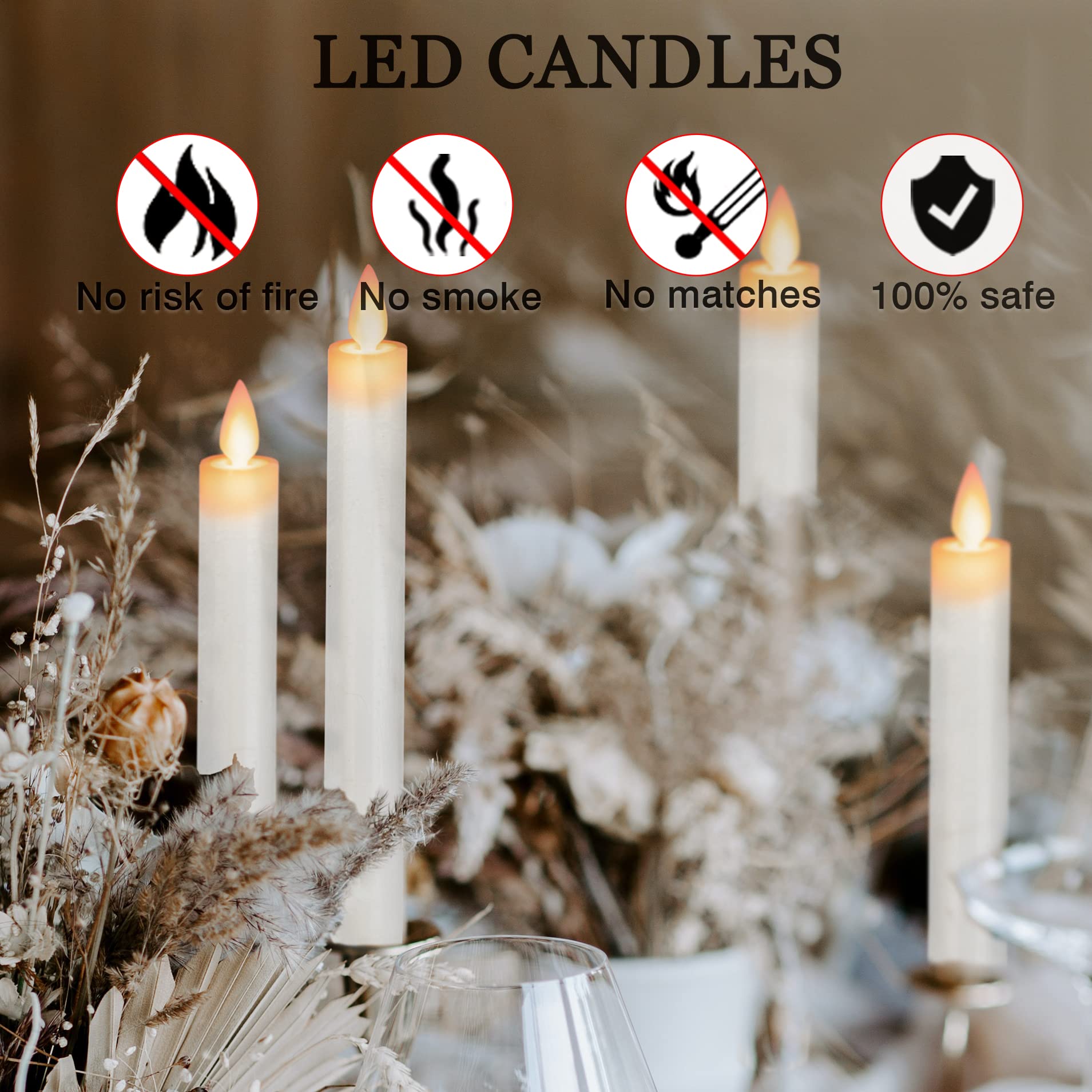 🔥Hot Sale-New Simulation Flameless LED Electronic Candles-EchoDecor