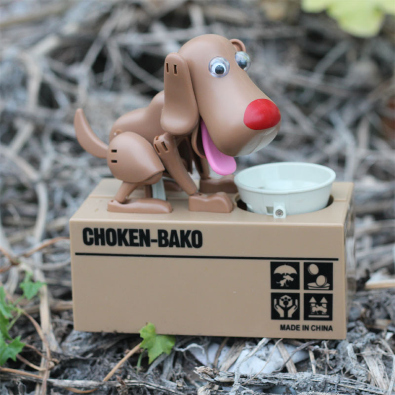 Eatting Dog Piggy Bank-EchoDecor