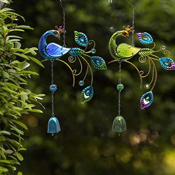 Peacock Garden Wind Chime-EchoDecor