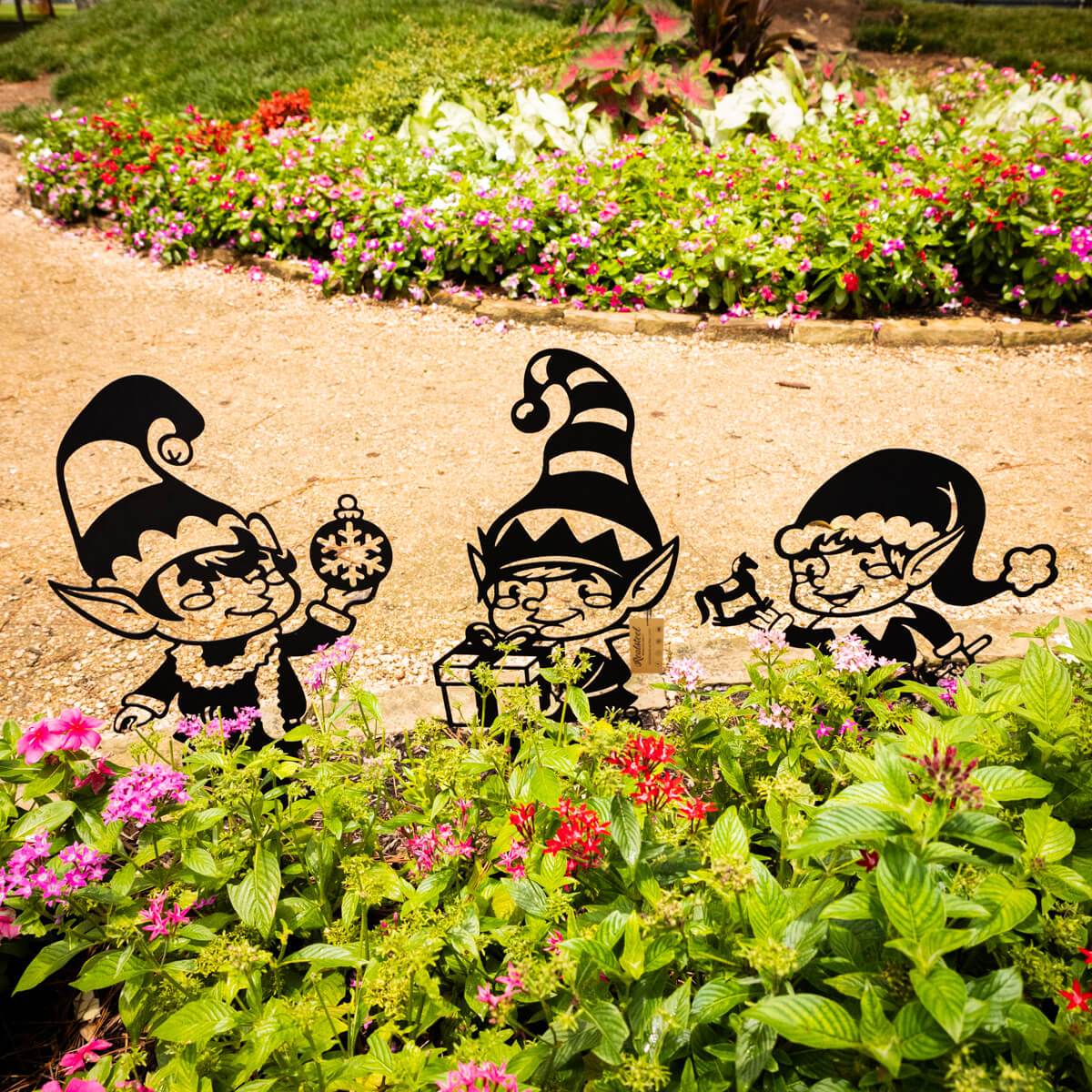 Garden Art - Christmas Elves 3 Pack-EchoDecor