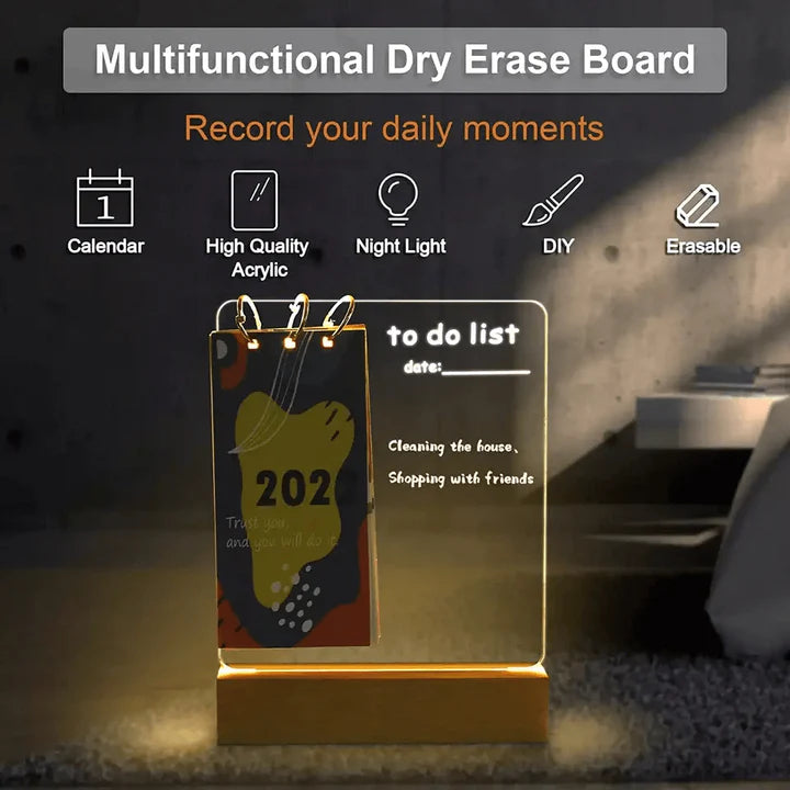 Lighted Message Writing Board With Pen-EchoDecor