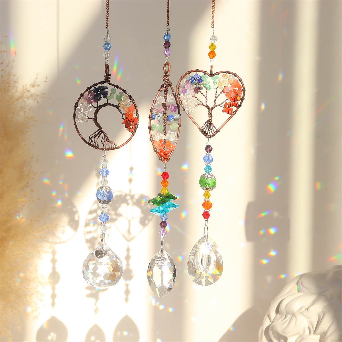 🌈 Crystal Rainbow Window Suncatcher-EchoDecor