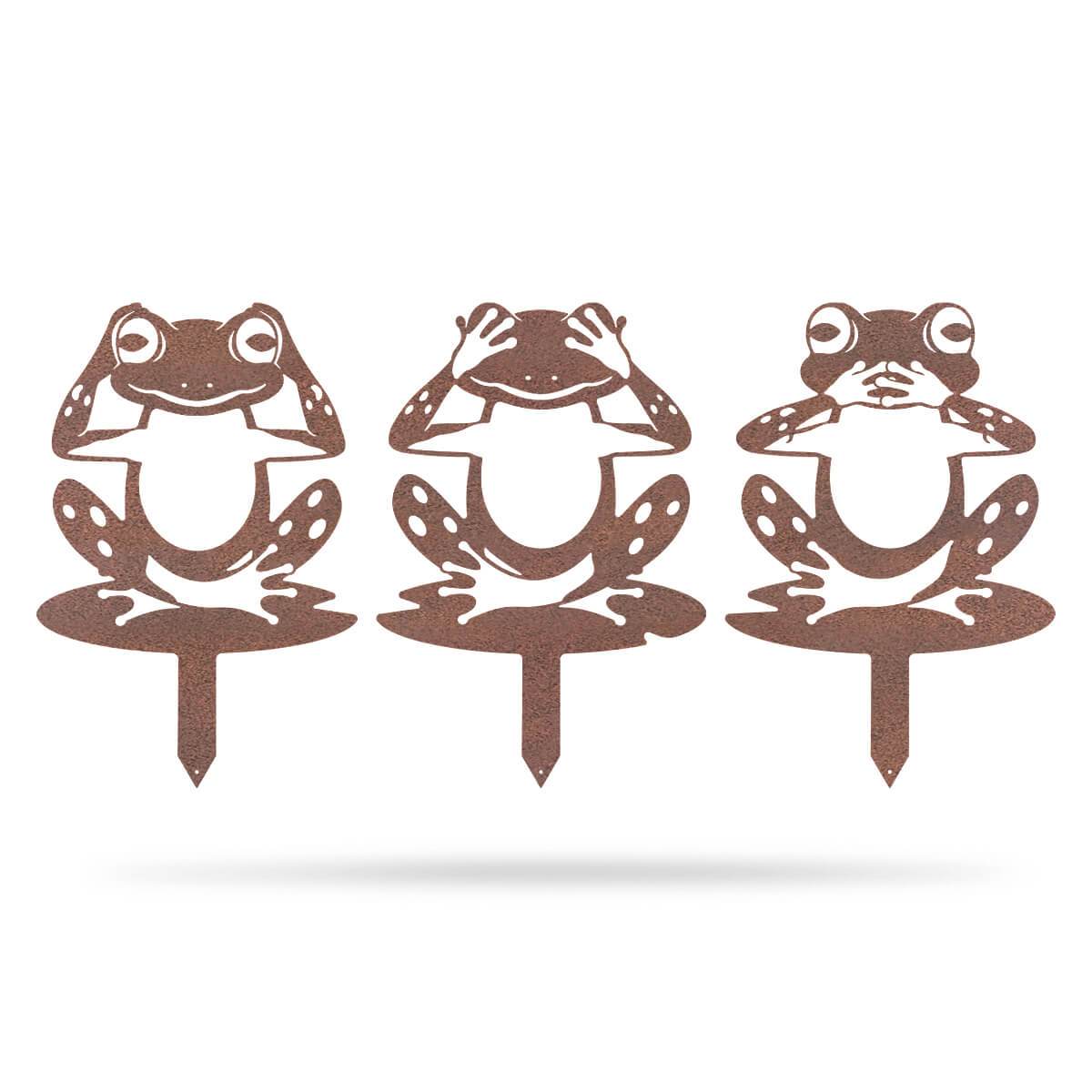 Garden Art - Frogs 3 Pack-EchoDecor