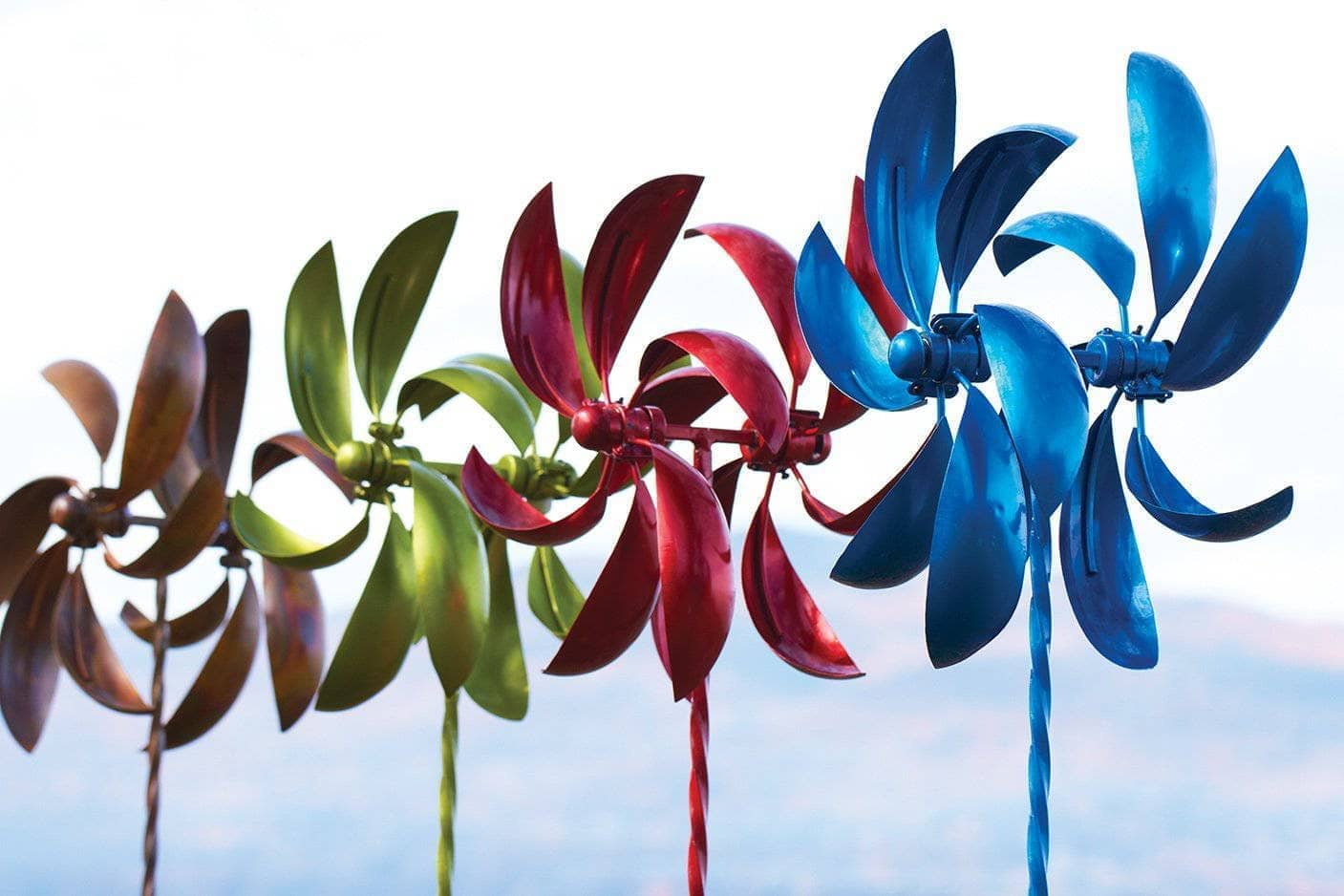 Feather Wind Spinner, 22"-EchoDecor