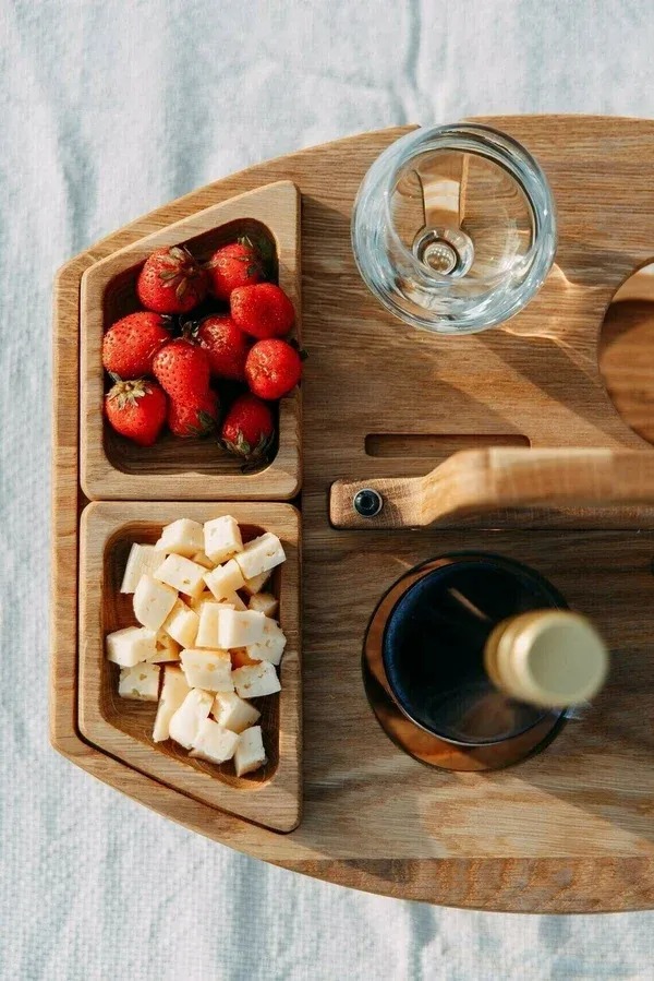 🍷Portable Wooden Outdoor Picnic Wine Table-EchoDecor