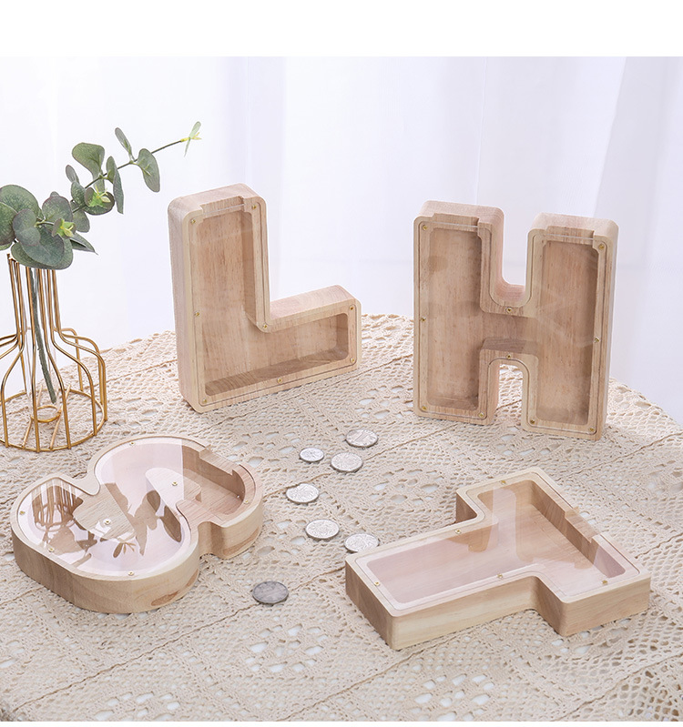 🔥 Last Day Promotion - Piggy Bank-Wood Gift For Kids-EchoDecor