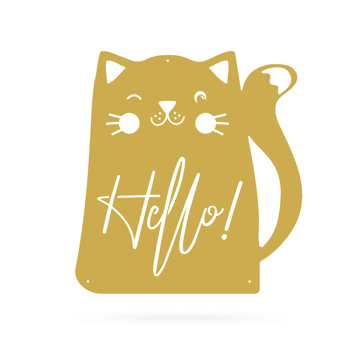Hello Cat Wall Art-EchoDecor
