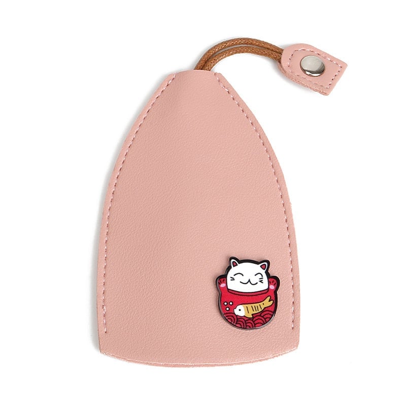 🎁Creative pull-out cute large-capacity car key case