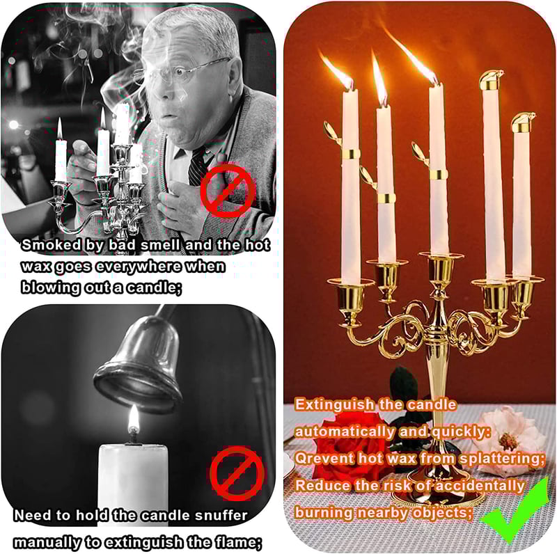 🔥2023 NEW YEAR SALE - Automatic Candle Extinguisher / Vintage Candle Decor-EchoDecor