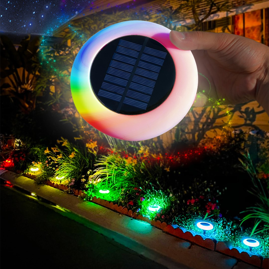 ✨Perfect home upgrade 👍Solar lights outdoor led colorful lights 🌈-EchoDecor