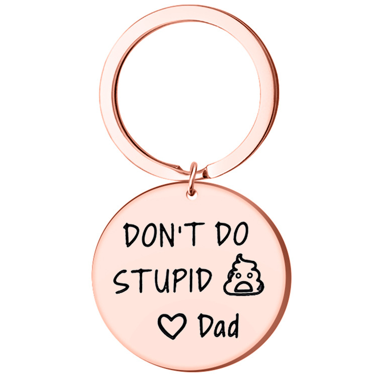 😜Funny Keychain--"Don't Do Stupid Things Personalized"-EchoDecor