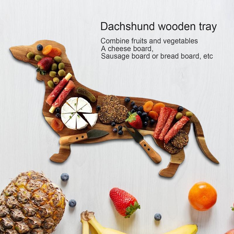💝Wooden Dachshund Dog Dinner Plate(Buy 2 Free Shipping)-EchoDecor