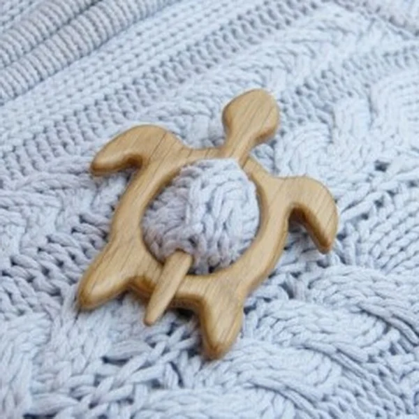 🌸Brooch pin with wooden animal pattern (sweater clip)💘-EchoDecor
