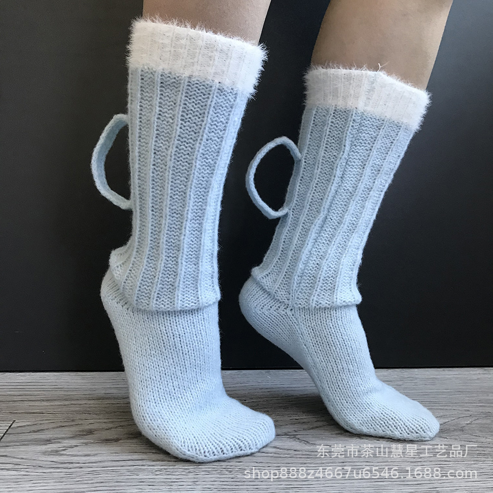 🍺Hand Knit 3D Beer Mug Socks-🤣Funny Gift🎁-EchoDecor
