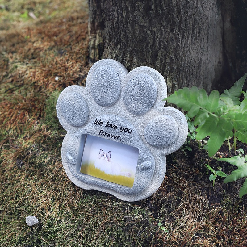 🐶Paw Print Pet Tombstone Cat/Dog Memorial -EchoDecor