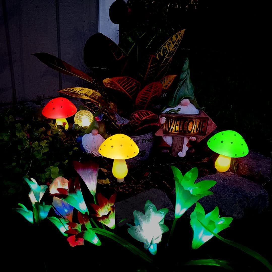 🍄LED Solar Mushroom String Lights For Outside Garden-EchoDecor