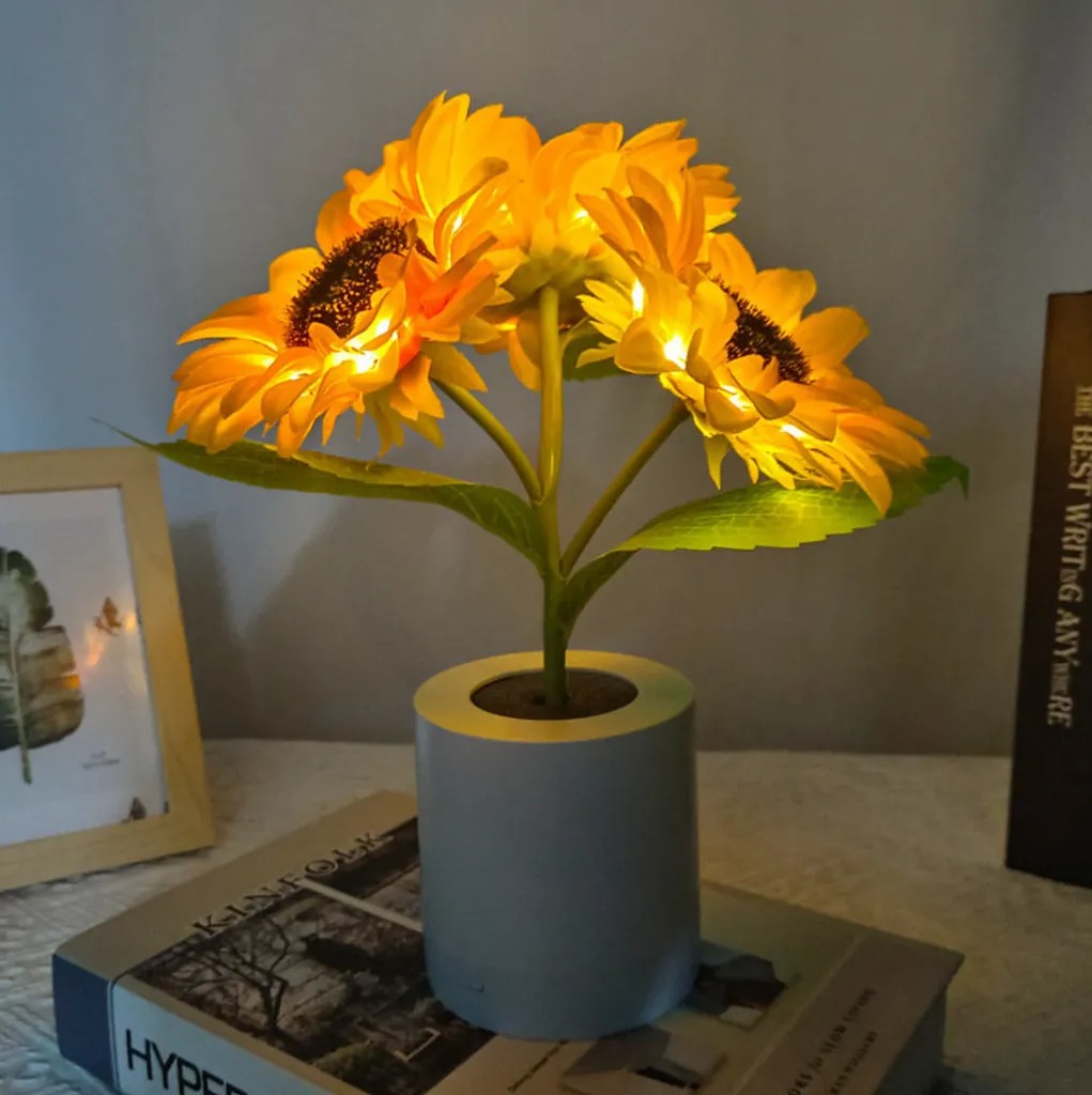 SUNFLOWER LAMP-EchoDecor