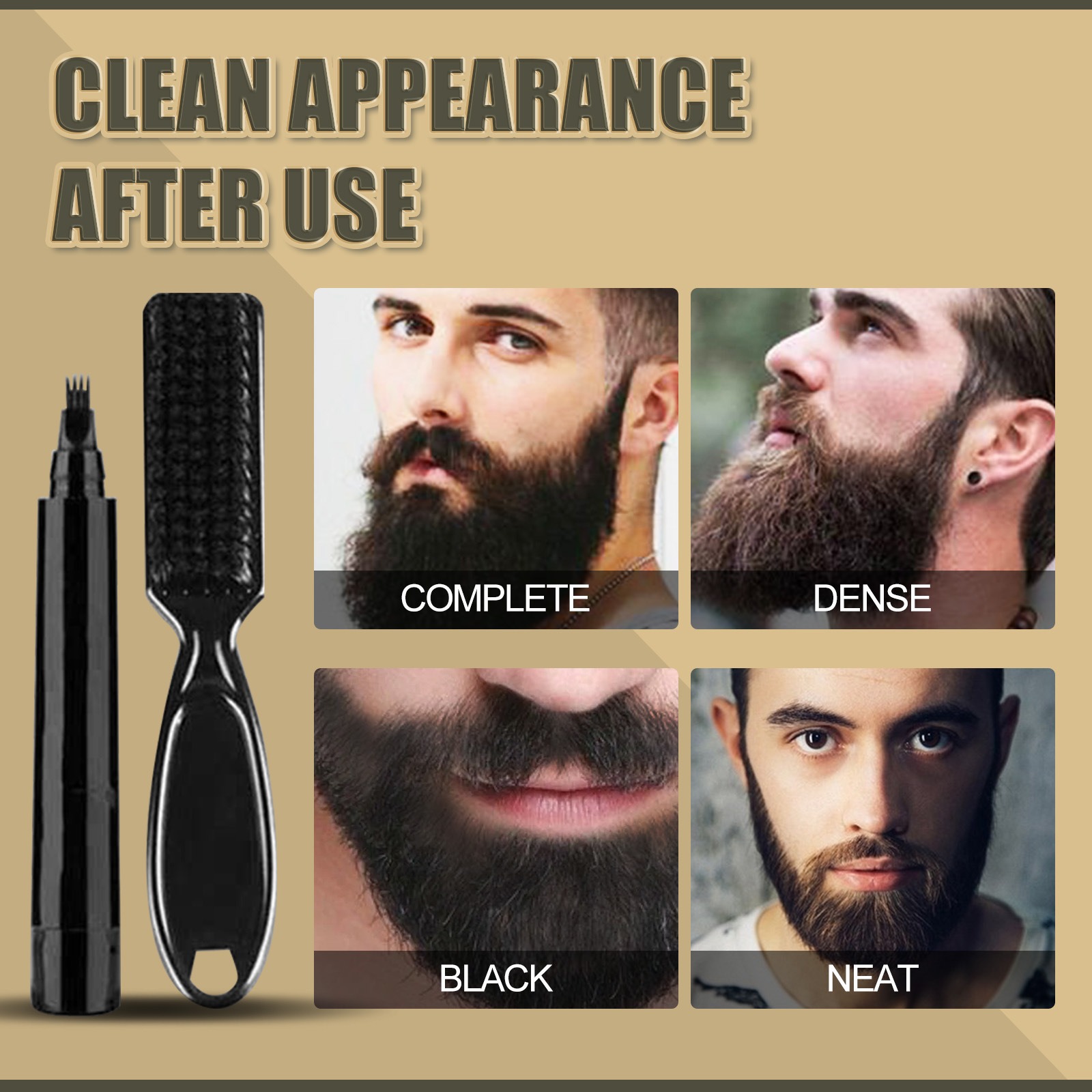 Beard Pencil Filler + 1 Free Brushes-EchoDecor