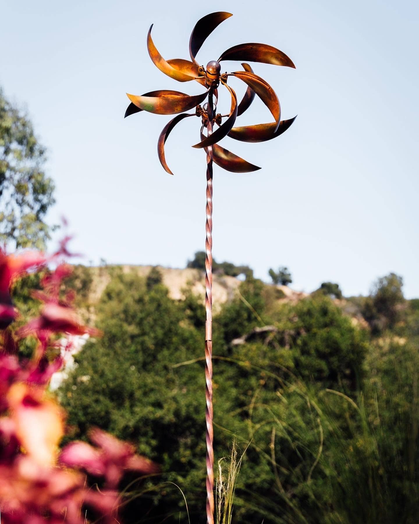 Feather Wind Spinner, 22"-EchoDecor