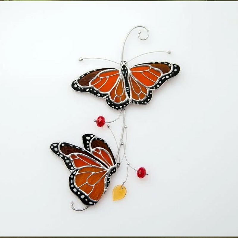 🦋🦋Stained Monarch Butterfly Window Decor-EchoDecor
