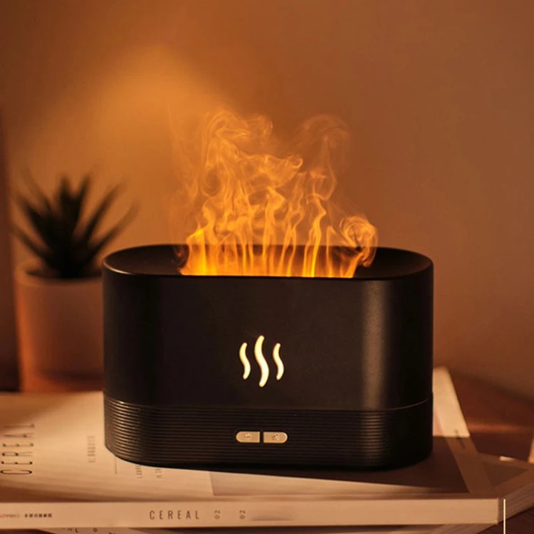 🎊2022 Essential Oil Aromatherapy Flame Diffuser ⭐️⭐️ Silent humidifier🎊-EchoDecor