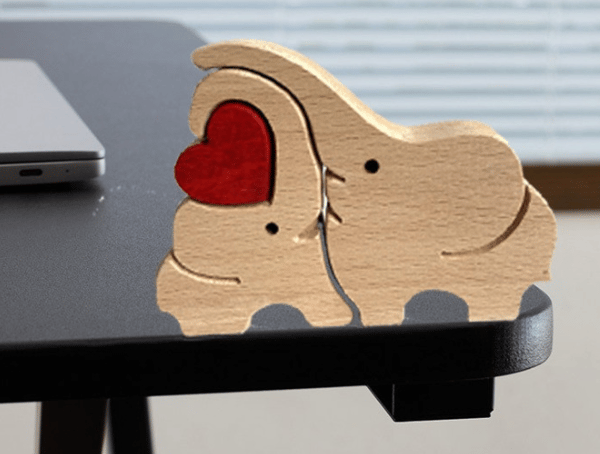 🔥BIG SALE - 49% OFF🔥 Hand-carved Wooden Cuddling Animal($9.99/PC TODAY)-EchoDecor