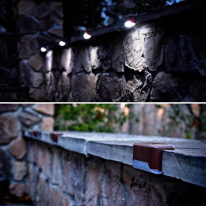 LED Solar Lamp Path Staircase Outdoor Waterproof Wall Light-EchoDecor