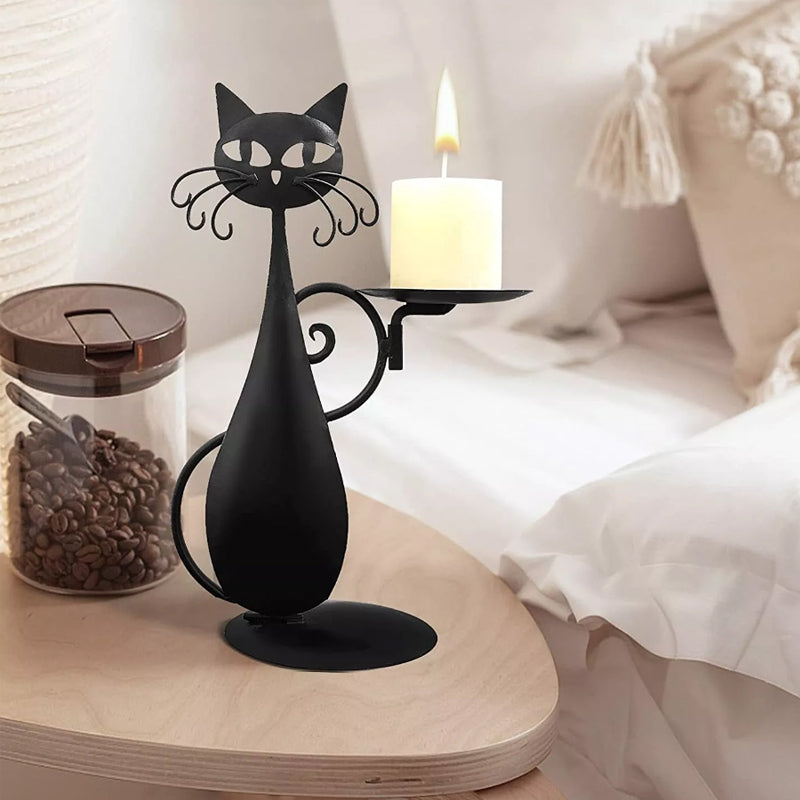 🐱🐱Black Cat Candle Holder-EchoDecor