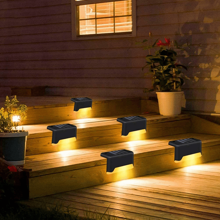 LED Solar Lamp Path Staircase Outdoor Waterproof Wall Light-EchoDecor