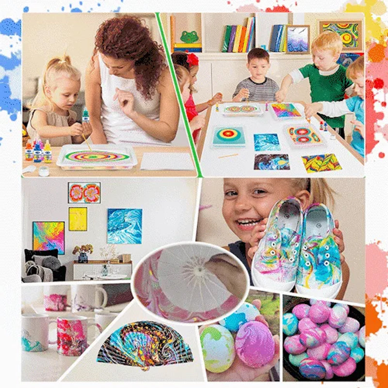 Water Marbling Paint Art Kit-EchoDecor