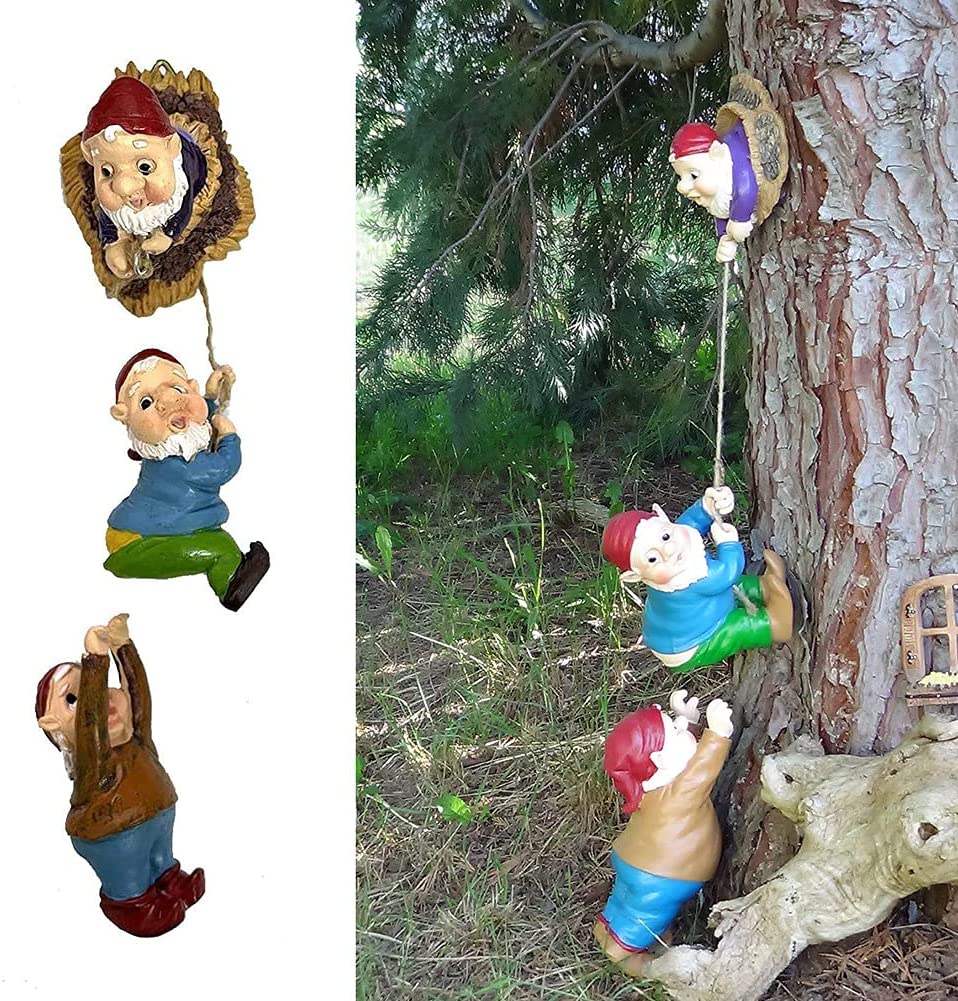Climbing Gnomes Tree Hugger Decor-EchoDecor