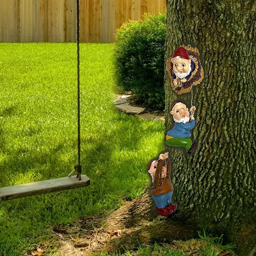Climbing Gnomes Tree Hugger Decor-EchoDecor