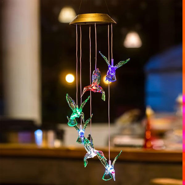 🐦🐦Solar Hummingbirds Chime-EchoDecor